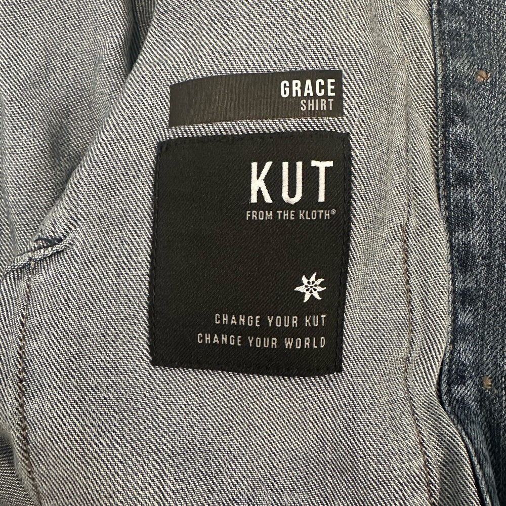 Kut from the Kloth “Grace” Denim Shirt, Size M - Picture 6 of 7